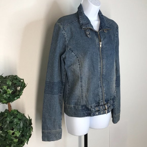 🏍️Bongo Denim Jacket | Blue | Size 9 - Picture 2 of 12